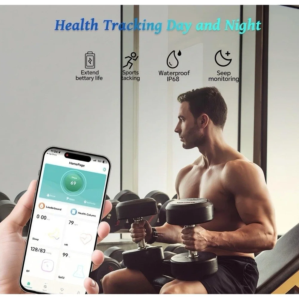 J-RING Smart Ring Women Men Size 8 Fitness Tracker SpO2 Titanium Waterproof NEW